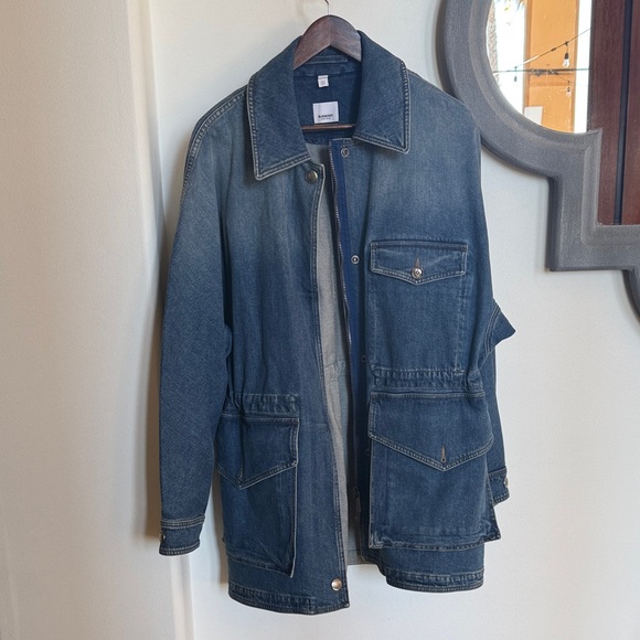 Burberry Jackets & Blazers - Men's Blue Denim Jacket